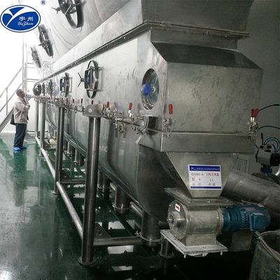 3m PVC Reciprocating Vibro Fluid Bed Dryer For Powder Granules