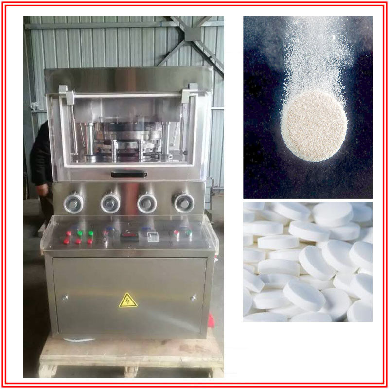 Powder / Granules Tablet Press Machine 14-26r/Min Turret Speed