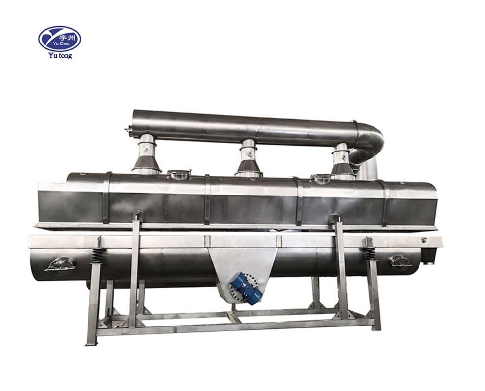 Rectilinear Vibrating Fluidized Bed Dryer , CE SGS Powder Drying Machine